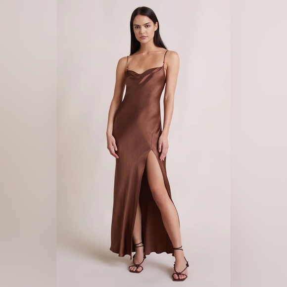 Bec & Bridge Dresses & Skirts - Bec + Bridge Annika Cowl Maxi Dress in Chocolate Size 4